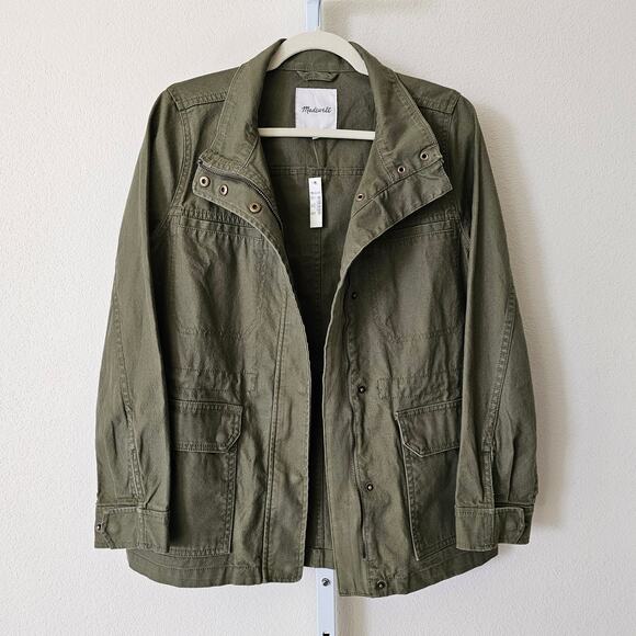 MADEWELL NWT Dispatch Military Inspired Jacket in Desert Olive Sz M - Picture 3 of 16